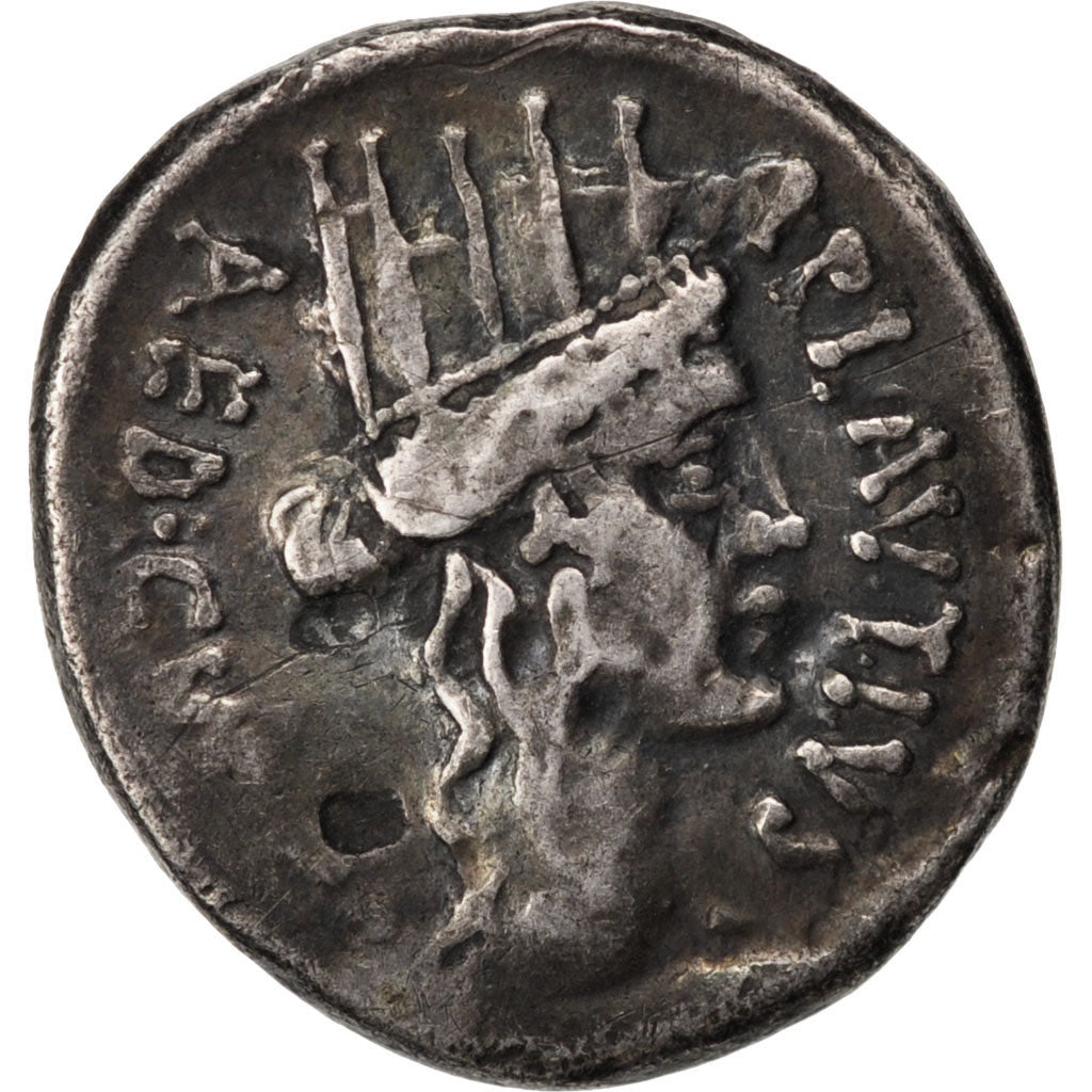 Plautia, Denarius, EF(40-45), Silver, 3.10