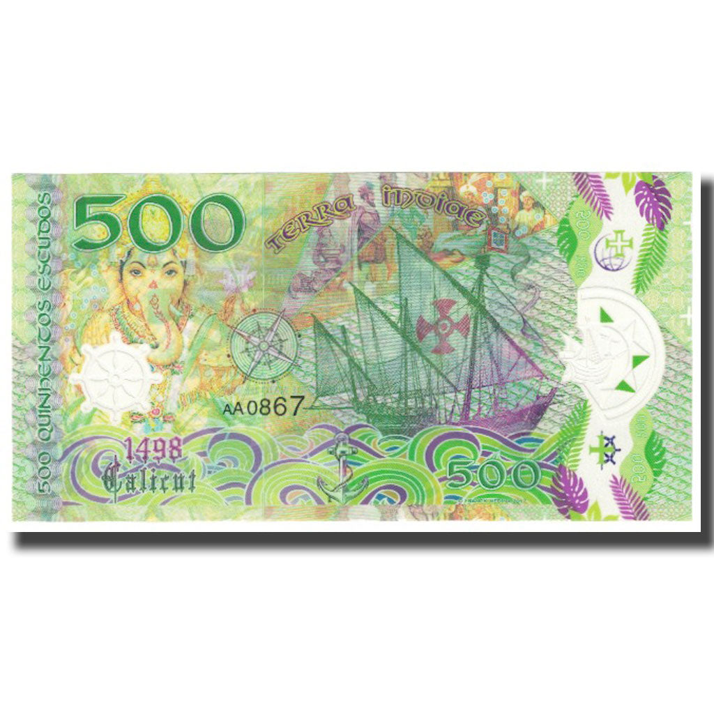 Banknote, Portugal, 500 Escudos, 2017, 2017-05-09, BRASIL PORTUGES, UNC(65-70)