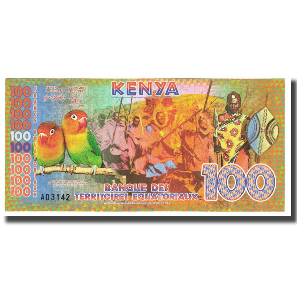Banknote, Kenya, 100 Francs, 2015, 2015-06-18, KENYA FRANCS EQUATORIAUX