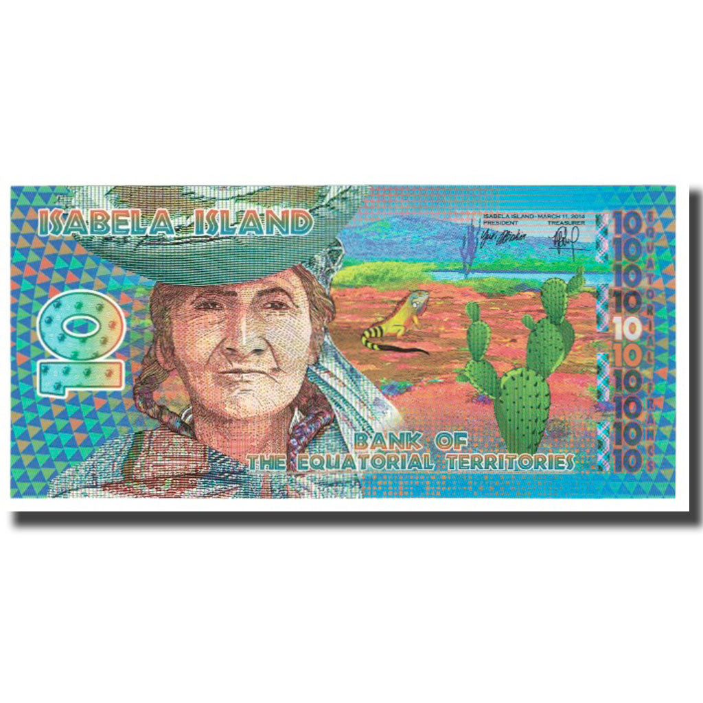 Billet, Équateur, 10 Francs, 2014, 2014-03-11, ISABELA ISLAND FRANCS