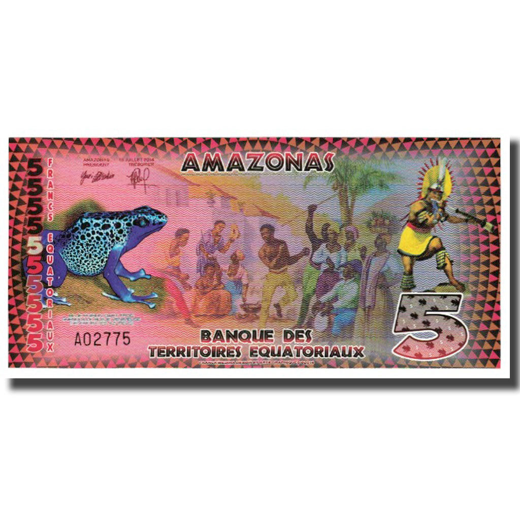 Banknote, Brazil, 5 Francs, 2014, 2014-07-16, AMAZONAS FRANCS EQUATORIAUX