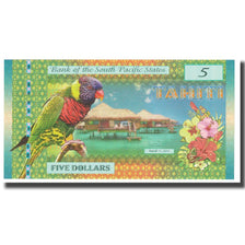 Billet, French Pacific Territories, 5 Dollars, 2015, 2015-03-11, TAHITI PACIFIC