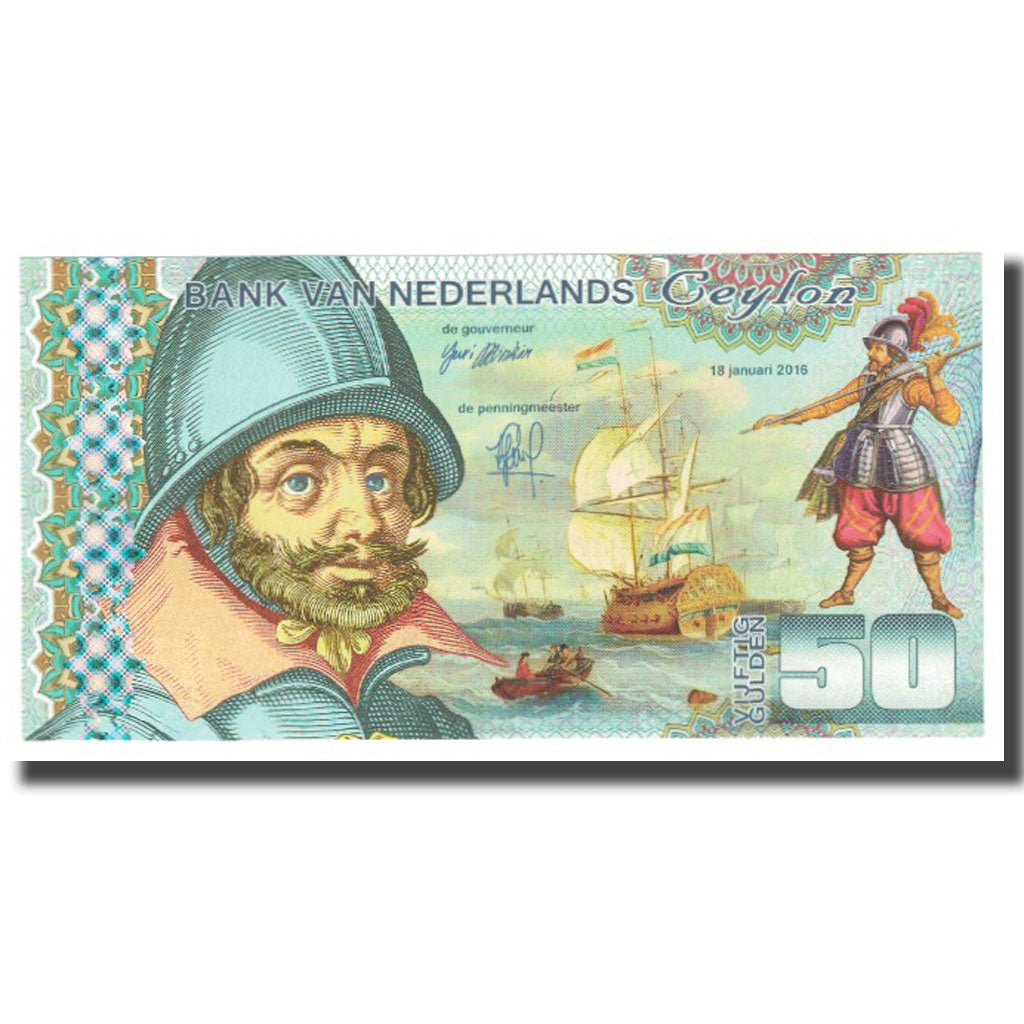 Banconote, Paesi Bassi, 50 Gulden, 2016, 2016-01-18, CEYLON, FDS