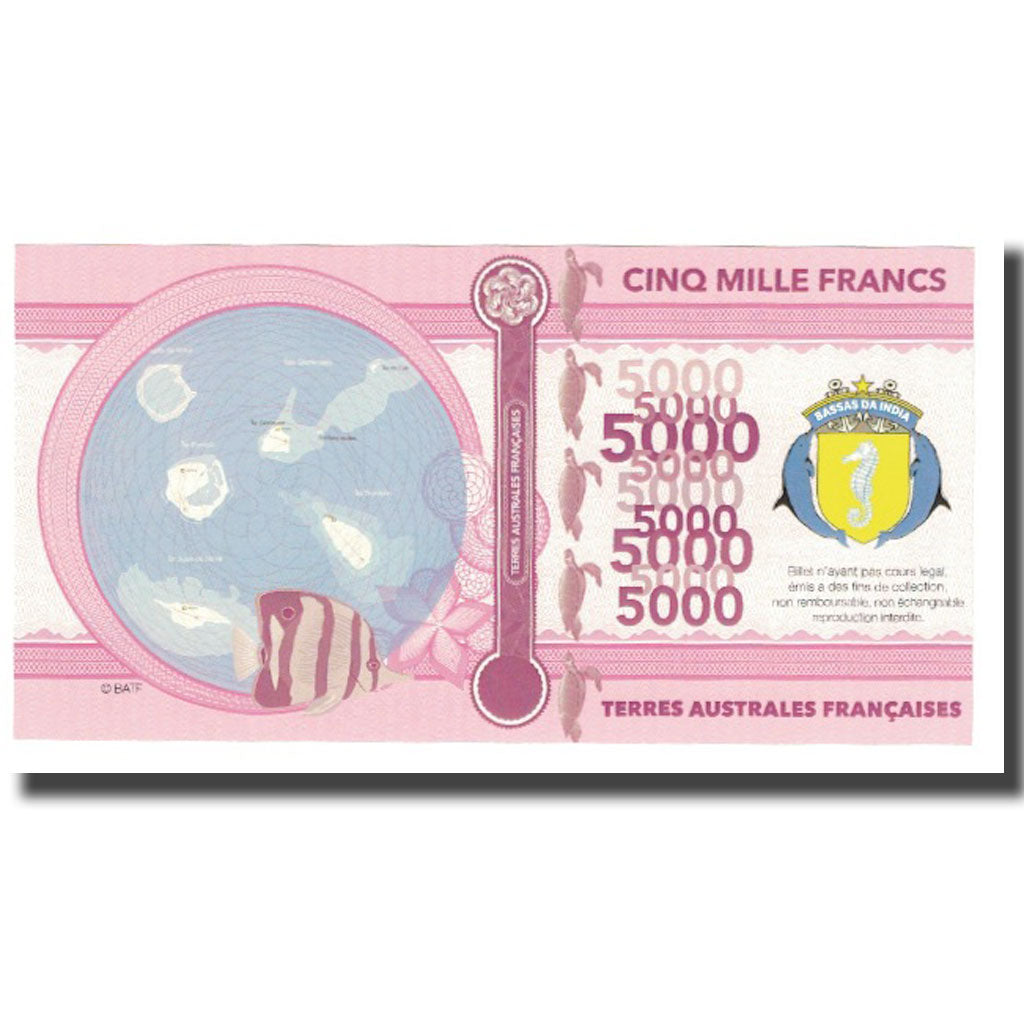 Frankreich, 5000 Francs, 2018, TERRES AUSTRALES FRANÇAISES, UNZ