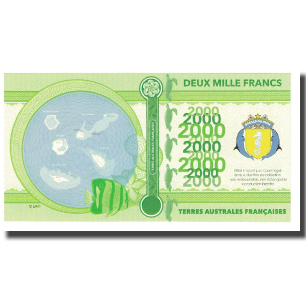France, 2000 Francs, 2018, TERRES AUSTRALES FRANÇAISES, UNC(65-70)