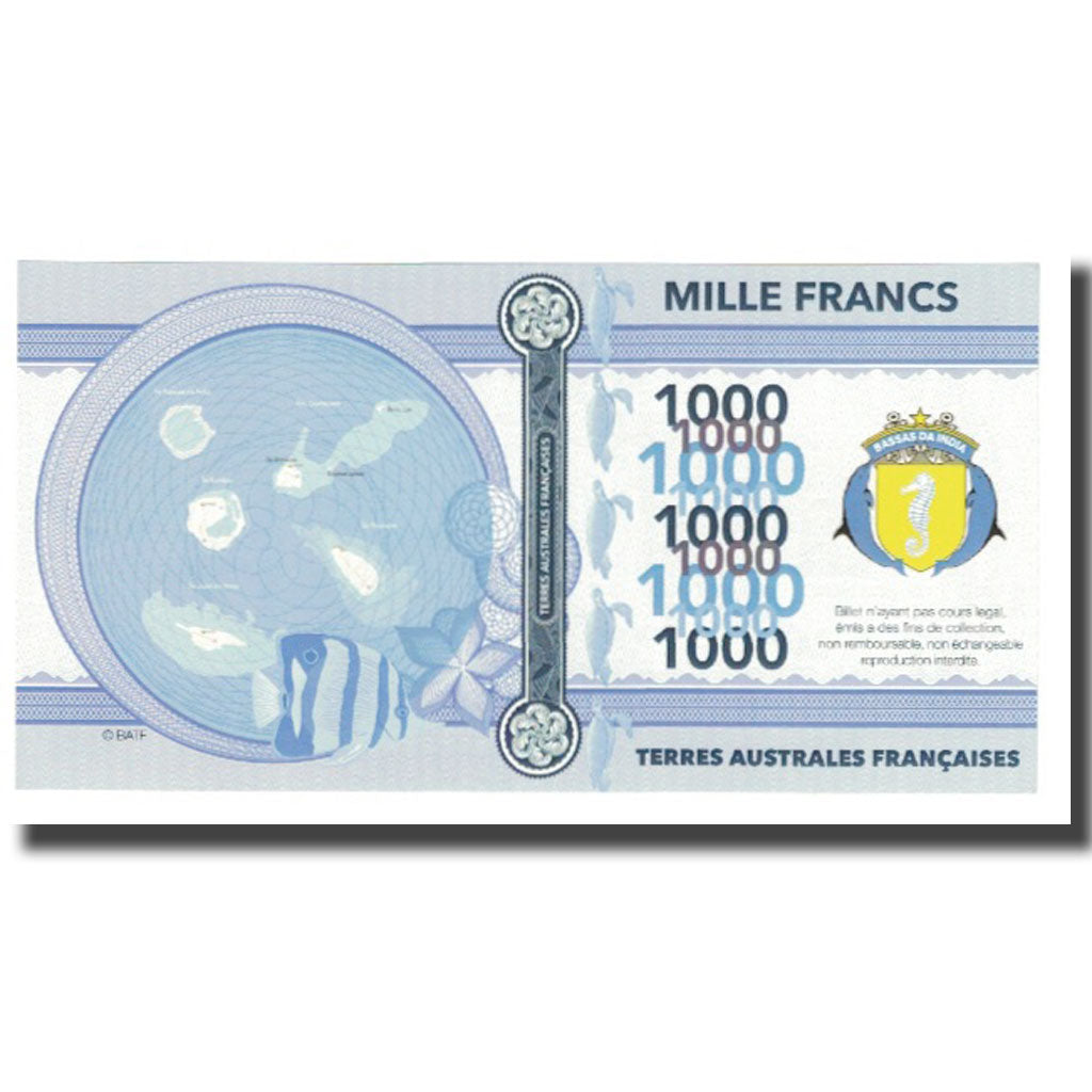 France, 1000 Francs, 2018, TERRES AUSTRALES FRANÇAISES, NEUF