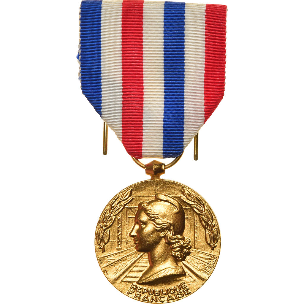 France, Médaille d'honneur des chemins de fer, Railway, Medal, 1978, Excellent