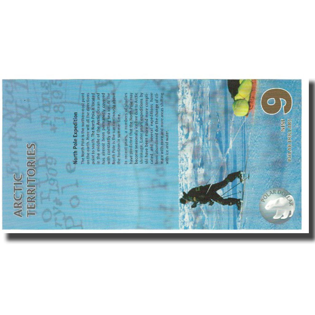 Banknote, United States, Dollar, 2012, 9 DOLLAR ARCTIC TERRITORIES, UNC(65-70)