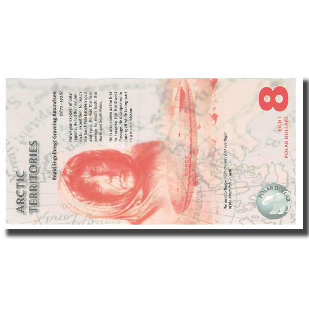 Banknote, United States, Dollar, 2012, 8 DOLLAR ARCTIC TERRITORIES, UNC(65-70)