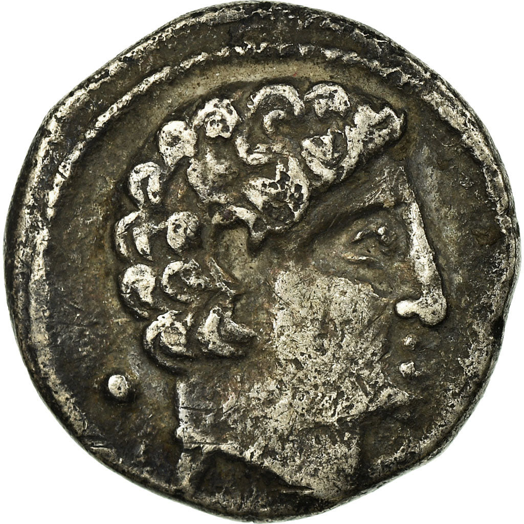 Münze, Hispania, Vascones, Denarius, SS+, Silber