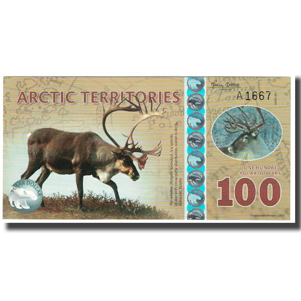 Banknote, United States, Dollar, 2017, 100 DOLLAR ARTIC TERRITORIES, UNC(65-70)