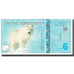 Geldschein, Vereinigte Staaten, Dollar, 2013, 6 DOLLAR ARTIC TERRITORIES, UNZ