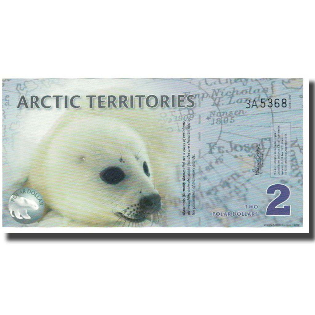 Banknote, United States, Dollar, 2010, 2 DOLLAR ARTIC TERRITORIES, UNC(65-70)