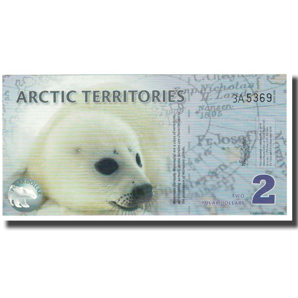 Banknote, United States, Dollar, 2010, 2 DOLLAR ARTIC TERRITORIES, UNC(65-70)