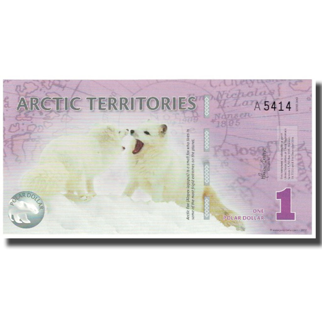 Banknote, United States, Dollar, 2012, 1 DOLLAR ARTIC TERRITORIES, UNC(65-70)
