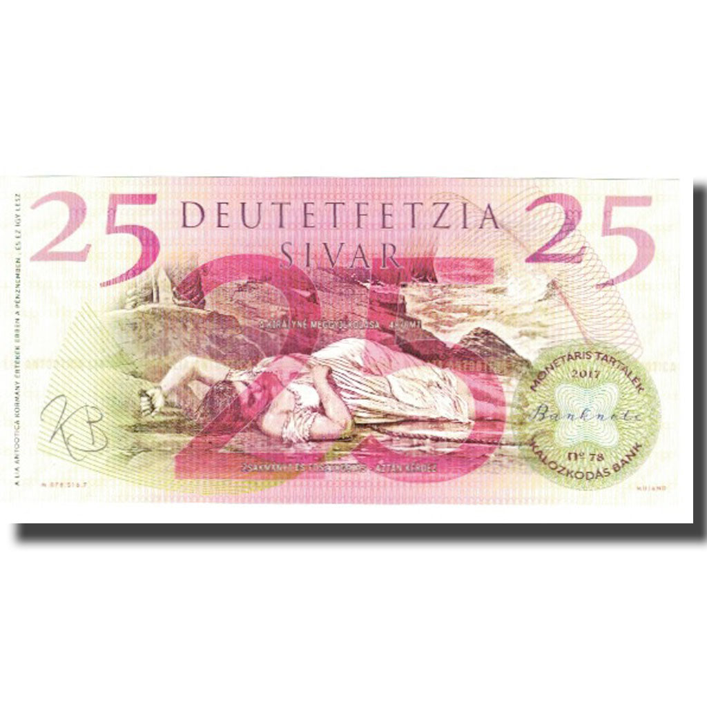 Banknot, Węgry, Tourist Banknote, 2017, Undated, 25 SILVAR, UNC(65-70)