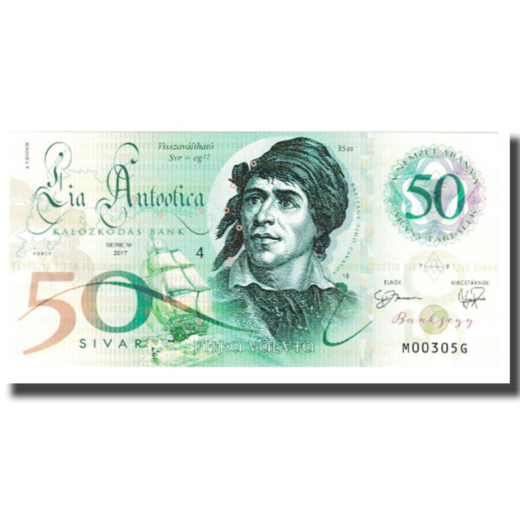 Banknot, Węgry, Tourist Banknote, 2017, Undated, 50 SILVAR, UNC(65-70)