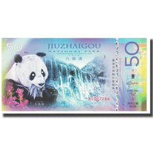 Biljet, China, 50 Yuan, 2018, JIUZHAIGOU NATIONAL PARK, NIEUW