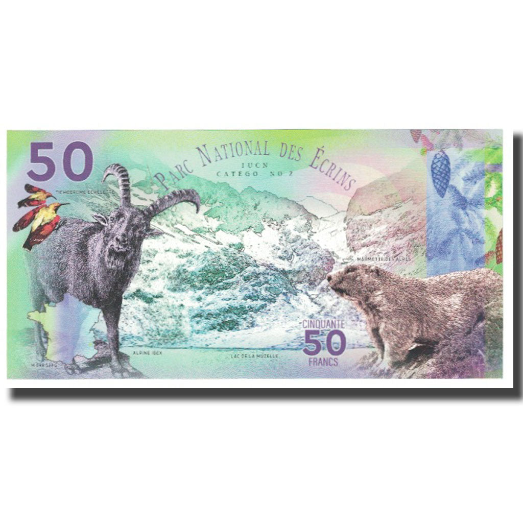 France, 50 Francs, 2018, PARC NATIONAL DES ECRINS, UNC(65-70)