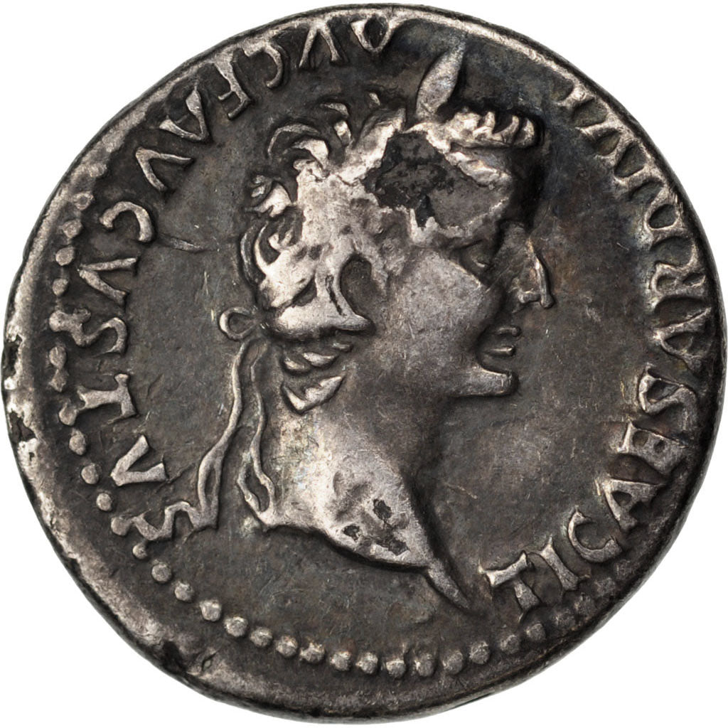 Tiberius, Denarius, AU(50-53), Silver, Cohen #16, 3.10