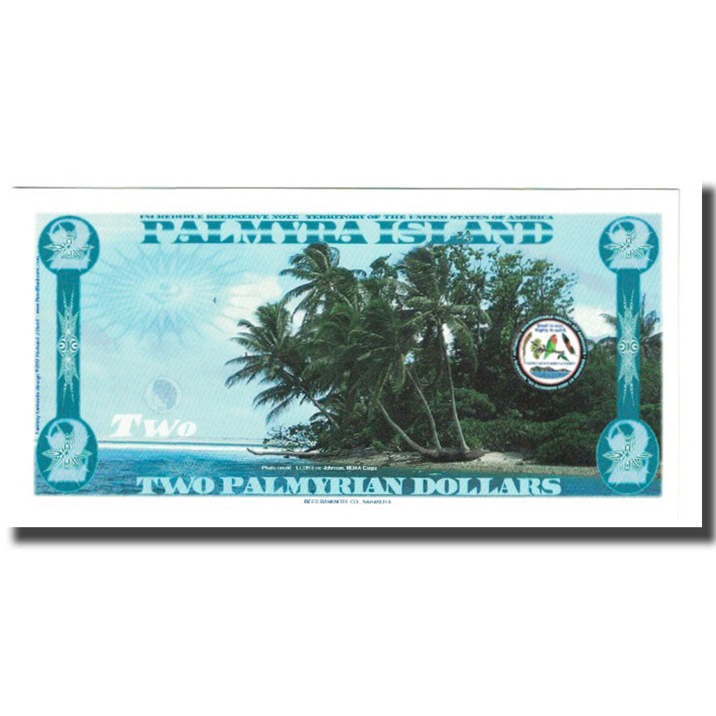 Banknote, United States, 2 Dollars, 2018, 2018-01-01, PALMYRA ISLAND, UNC(65-70)