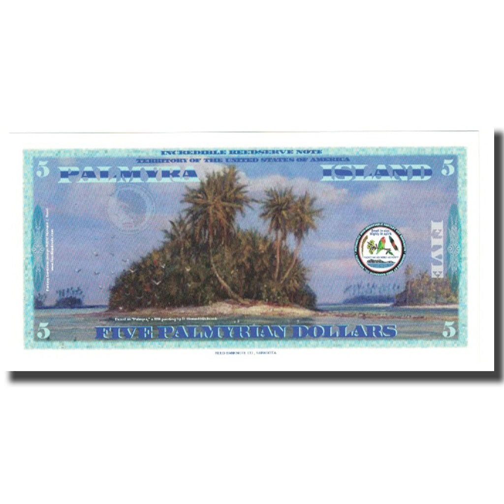 Banknote, United States, 5 Dollars, 2018, 2018-01-01, PALMYRA ISLAND, UNC(65-70)