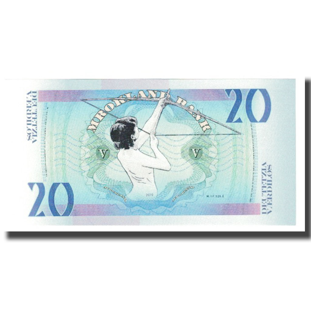 Banconote, Stati Uniti, Tourist Banknote, 2019, 20 VAERDILOS MROKLAND BANK, FDS