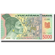 Banknot, Mexico, Tourist Banknote, 2012, 2012-12-21, 5000 SOLES DE ORO YUCATANIA