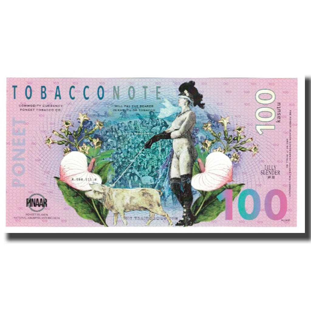 Banknote, Trinidad and Tobago, Tourist Banknote, 100 KASUTU TOBBACO NOTE