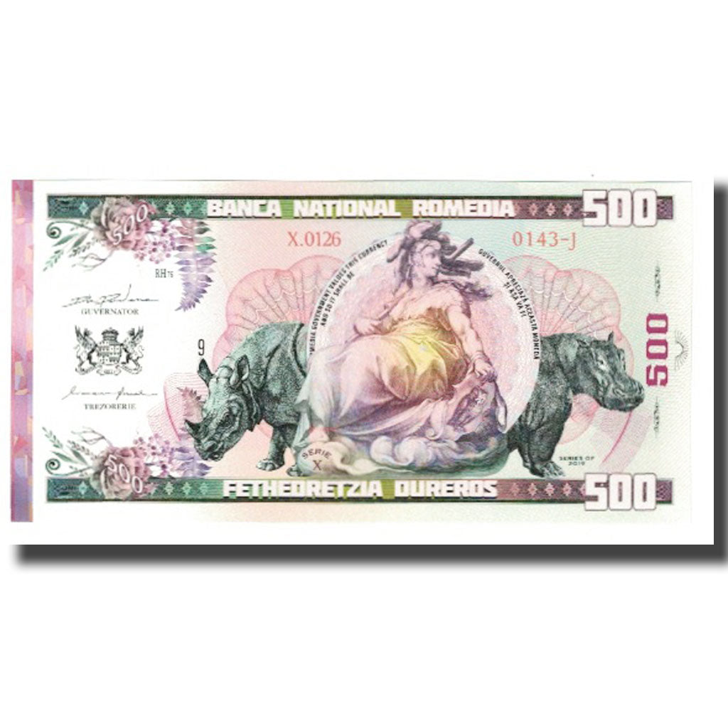 Biljet, Roemenië, Tourist Banknote, 2019, BANCA NATIONAL ROMEDIA 500, NIEUW