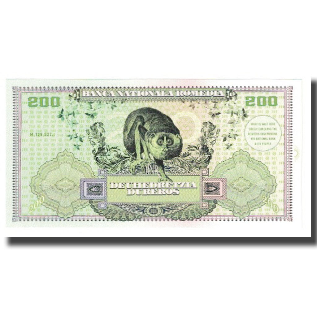 Banknot, Rumunia, Tourist Banknote, 2019, Undated, BANCA NATIONAL ROMEDIA 200