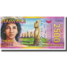 Banknote, Chile, Tourist Banknote, 2500 RONGO ISLA DE PASCUA, UNC(65-70)