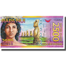 Banknote, Chile, Tourist Banknote, 2500 RONGO ISLA DE PASCUA, UNC(65-70)