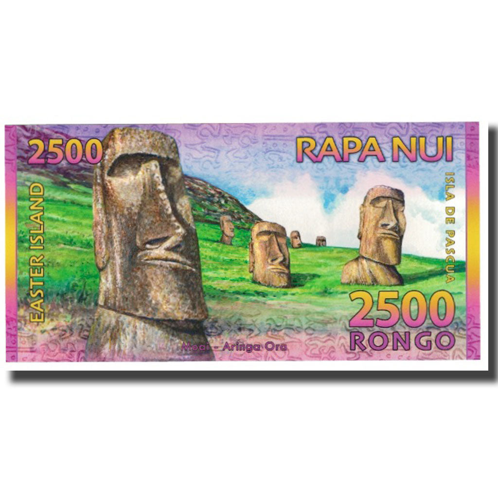 Banknote, Chile, Tourist Banknote, 2500 RONGO ISLA DE PASCUA, UNC(65-70)