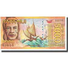 Banknote, Chile, Tourist Banknote, 5000 RONGO ISLA DE PASCUA, UNC(65-70)