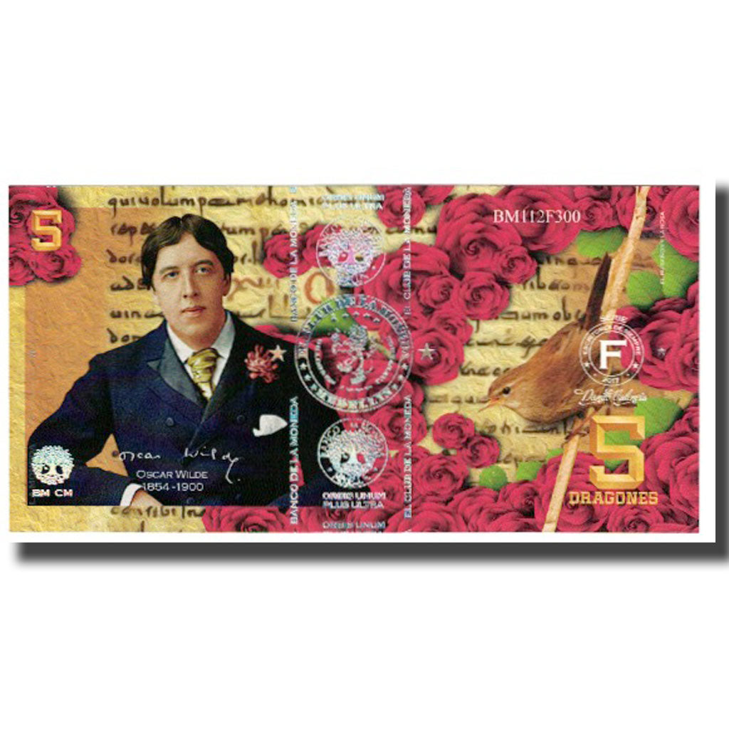 Billete, Tourist Banknote, Colombia, 5 DRAGONES EL CLUB DE LA MONEDA MEDELLIN