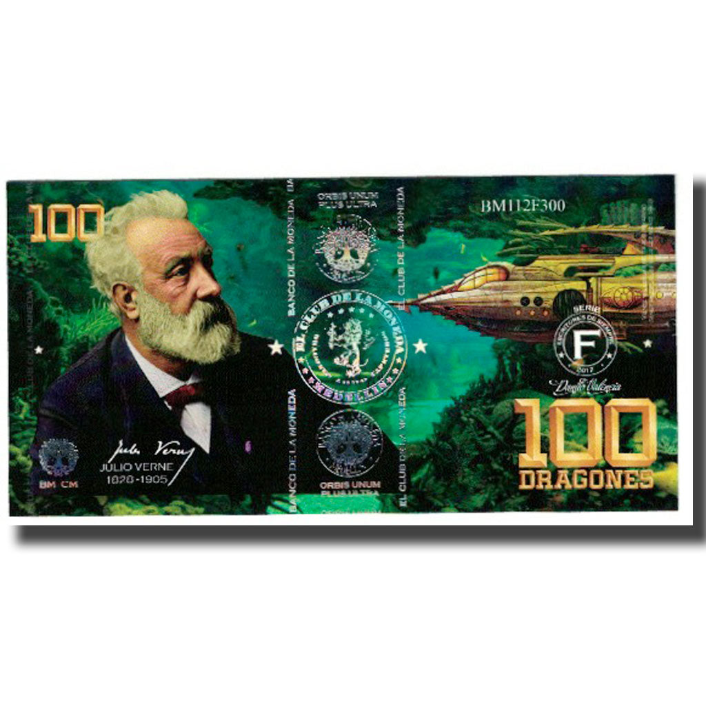 Banknote, Colombia, Tourist Banknote, 100 DRAGONES EL CLUB DE LA MONEDA