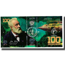 Banknote, Colombia, Tourist Banknote, 100 DRAGONES EL CLUB DE LA MONEDA
