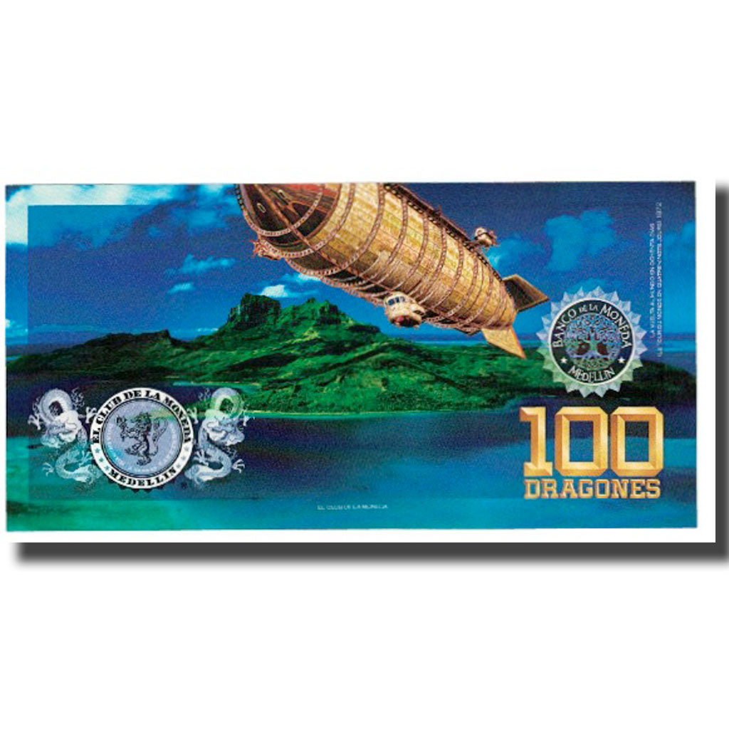 Billet, Colombie, Billet Touristique, 100 DRAGONES EL CLUB DE LA MONEDA