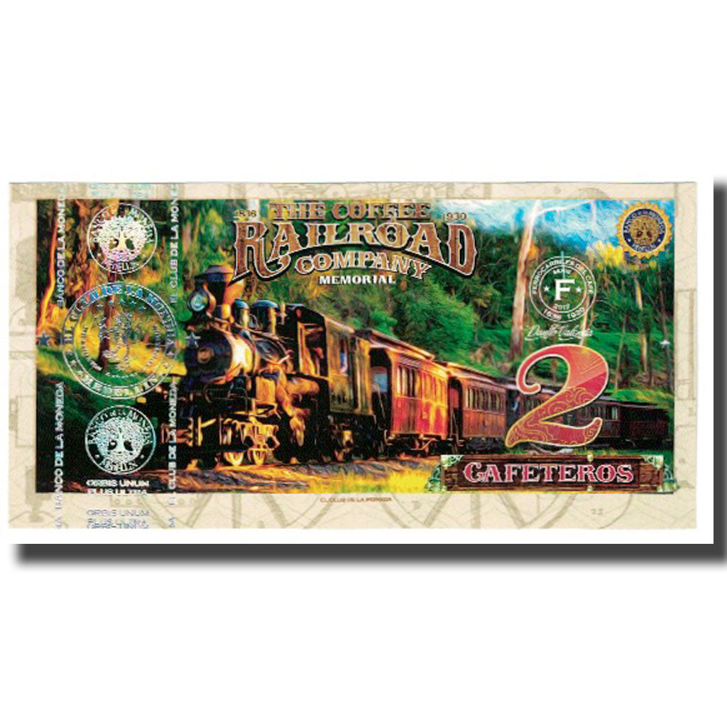 Billet, Colombie, Billet Touristique, 2 CAFETEROS THE COFFE RAILROAD COMPANY