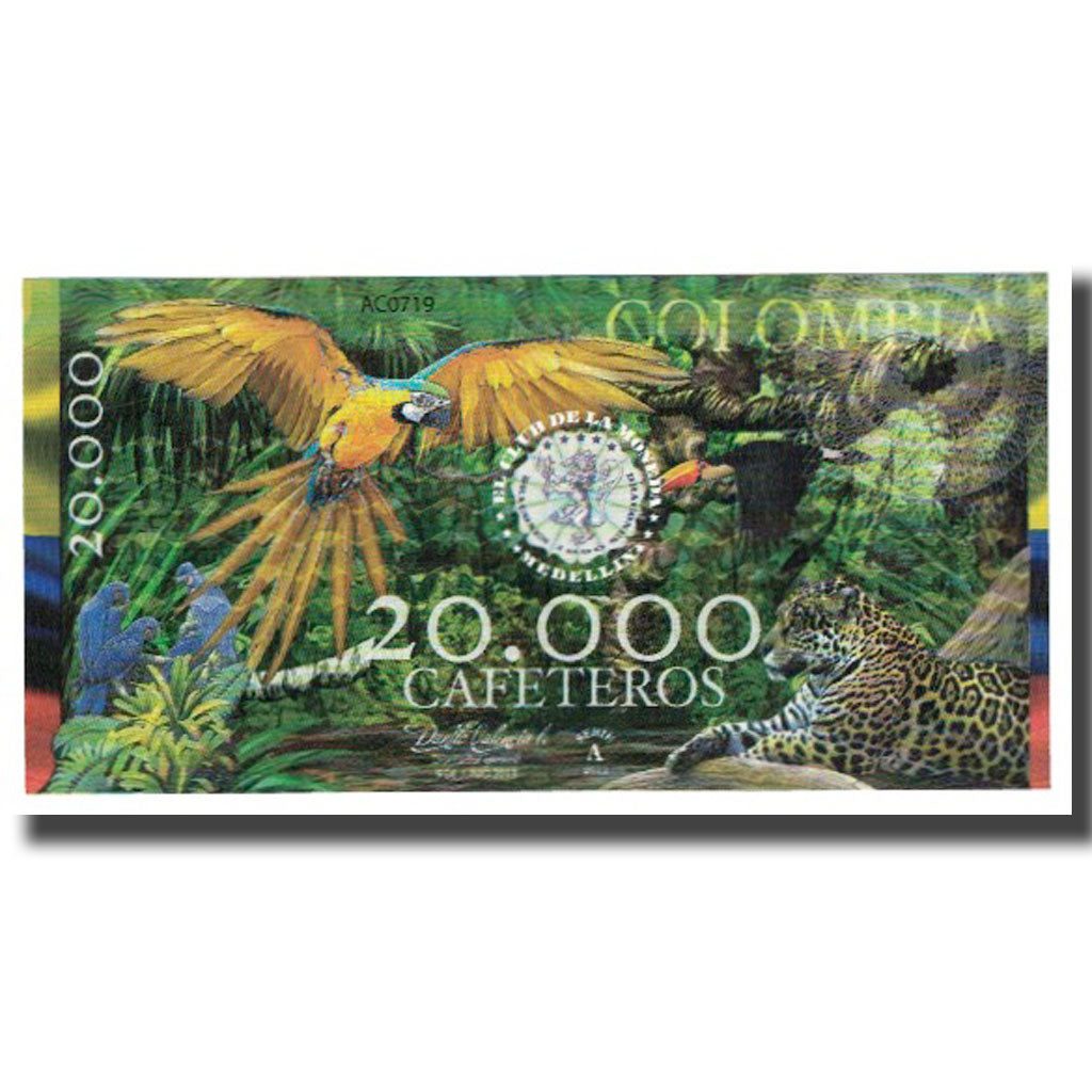 Banknote, Colombia, Tourist Banknote, 2013, 2013-06-09, 20000 CAFETEROS EL CLUB