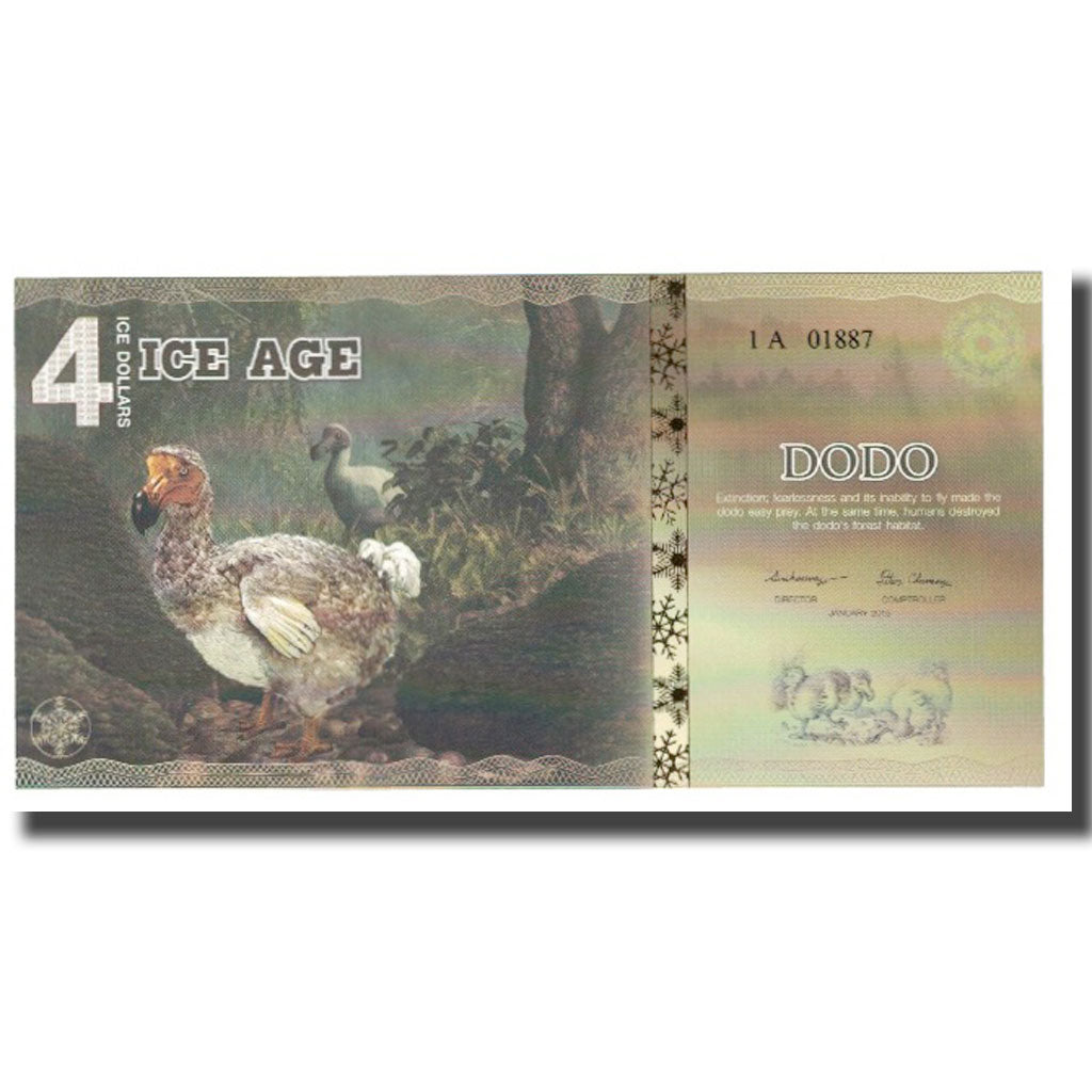 Banknote, United States, Tourist Banknote, 2015, 2015-01, 4 ICE DOLLAR DODO
