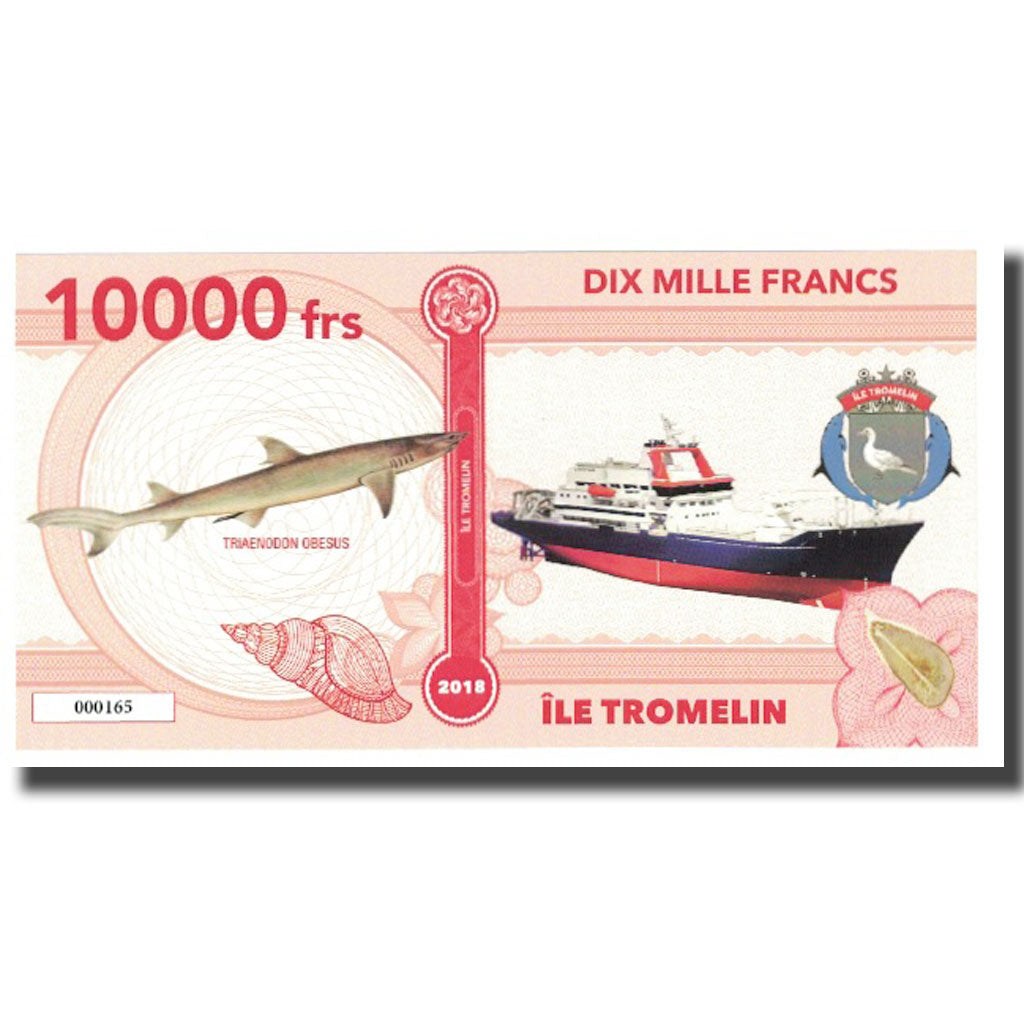 Frankreich, 10000 Francs, 2018, TERRES AUSTRALES FRANÇAISES ILE TROMELIN, UNZ
