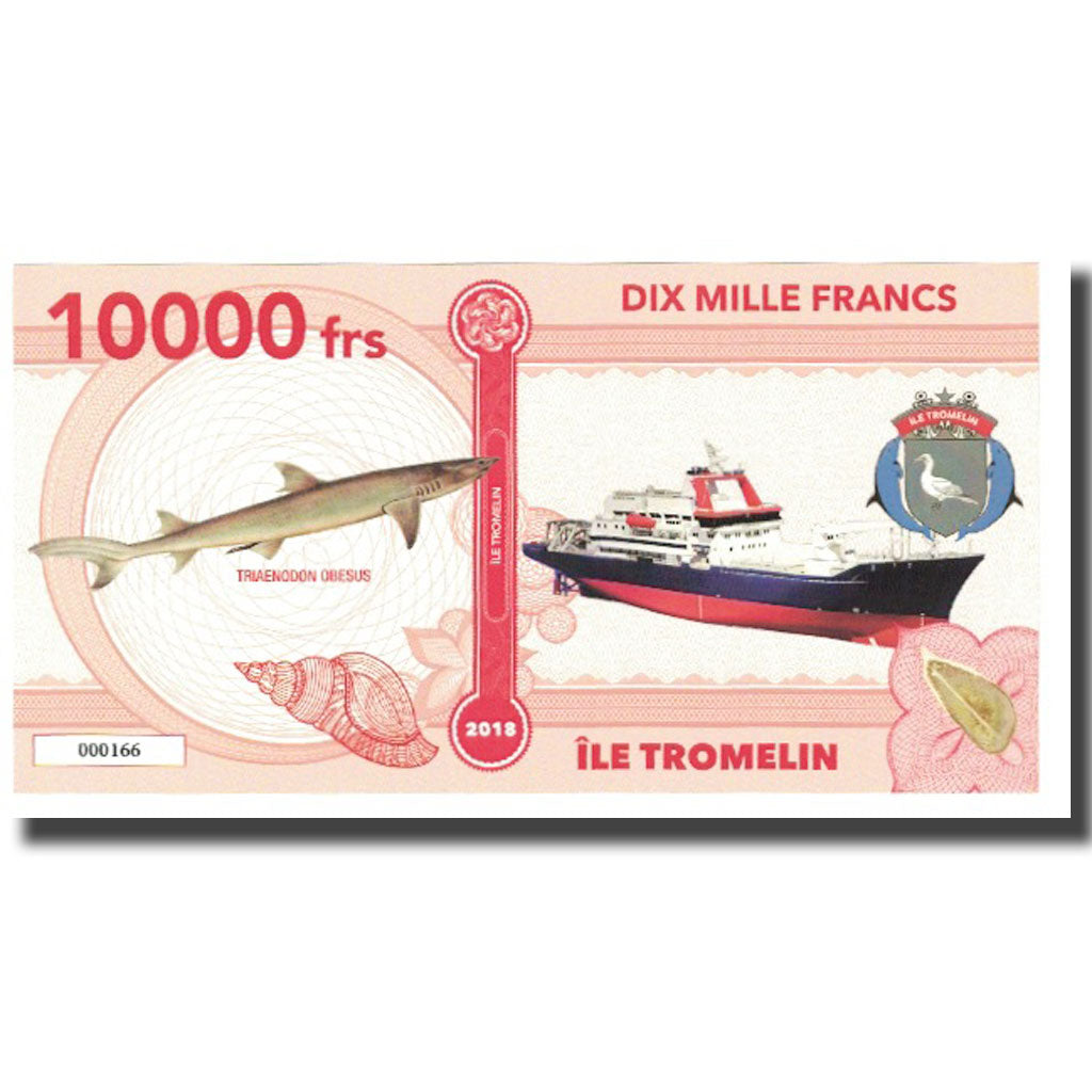 France, 10000 Francs, 2018, TERRES AUSTRALES FRANÇAISES ILE TROMELIN