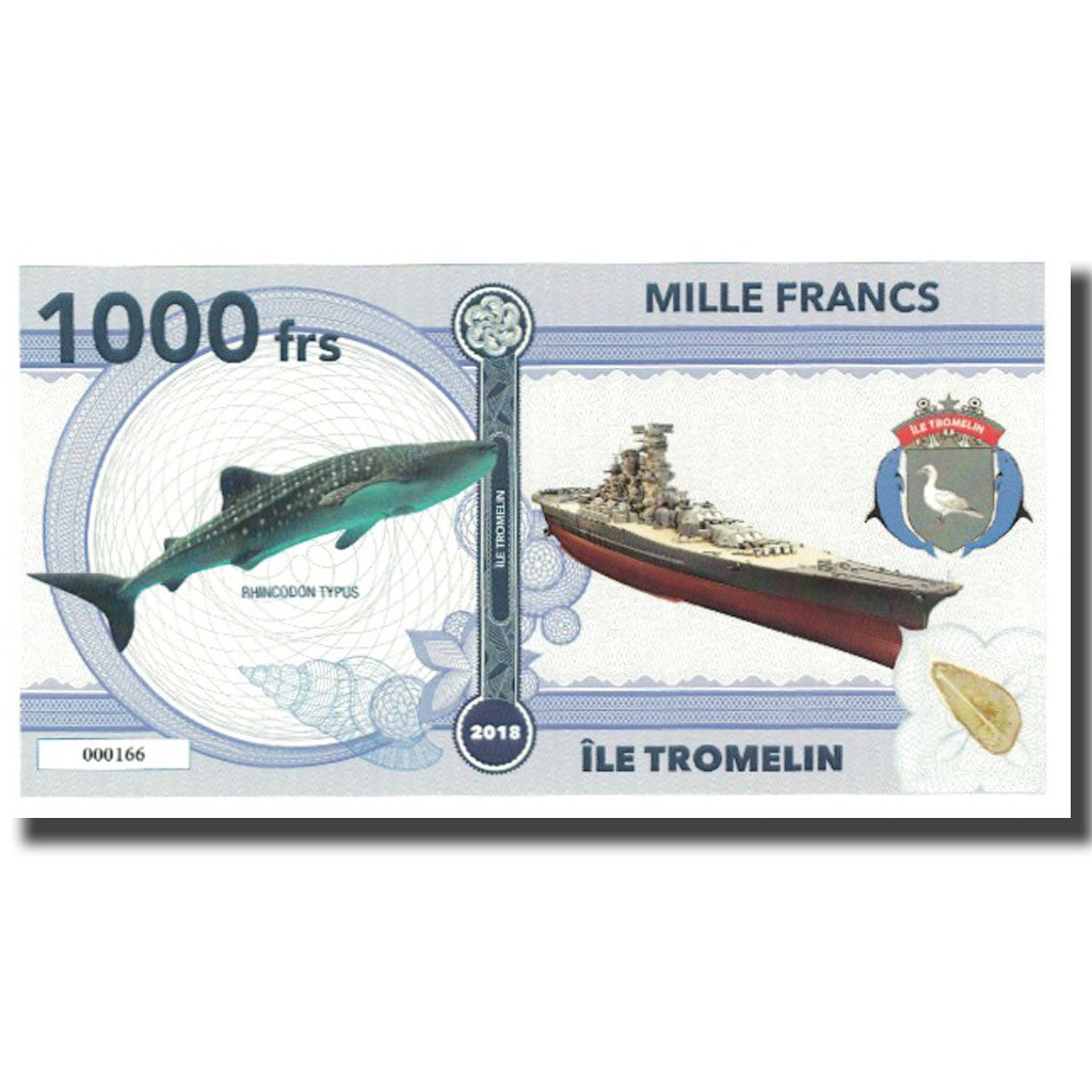 Francia, 1000 Francs, 2018, TERRES AUSTRALES FRANÇAISES ILE TROMELIN, UNC