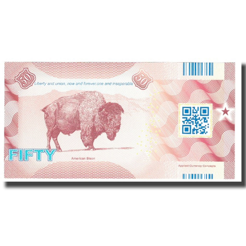 Billet, États-Unis, 50 Dollars, NORTH DAKOTA, NEUF