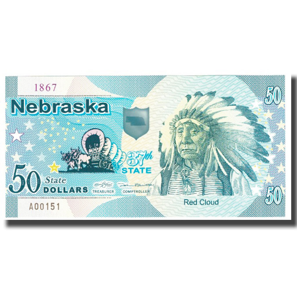 Banknote, United States, 50 Dollars, NEBRASKA, UNC(65-70)
