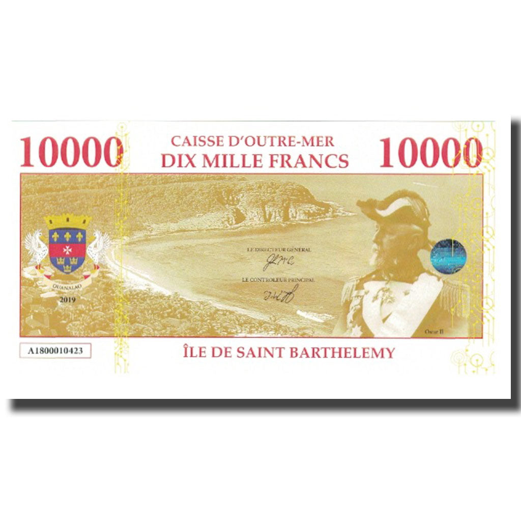 France, 10000 Francs, 2019, CAISSE D'OUTRE MER ILE DE SAINT BARTHELEMY, NEUF