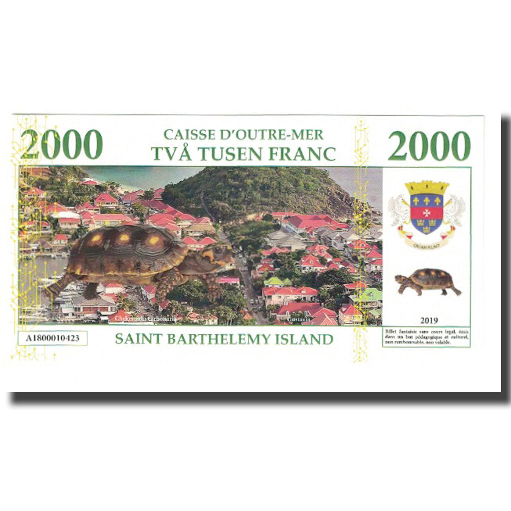 France, 2000 Francs, 2019, CAISSE D'OUTRE MER ILE DE SAINT BARTHELEMY