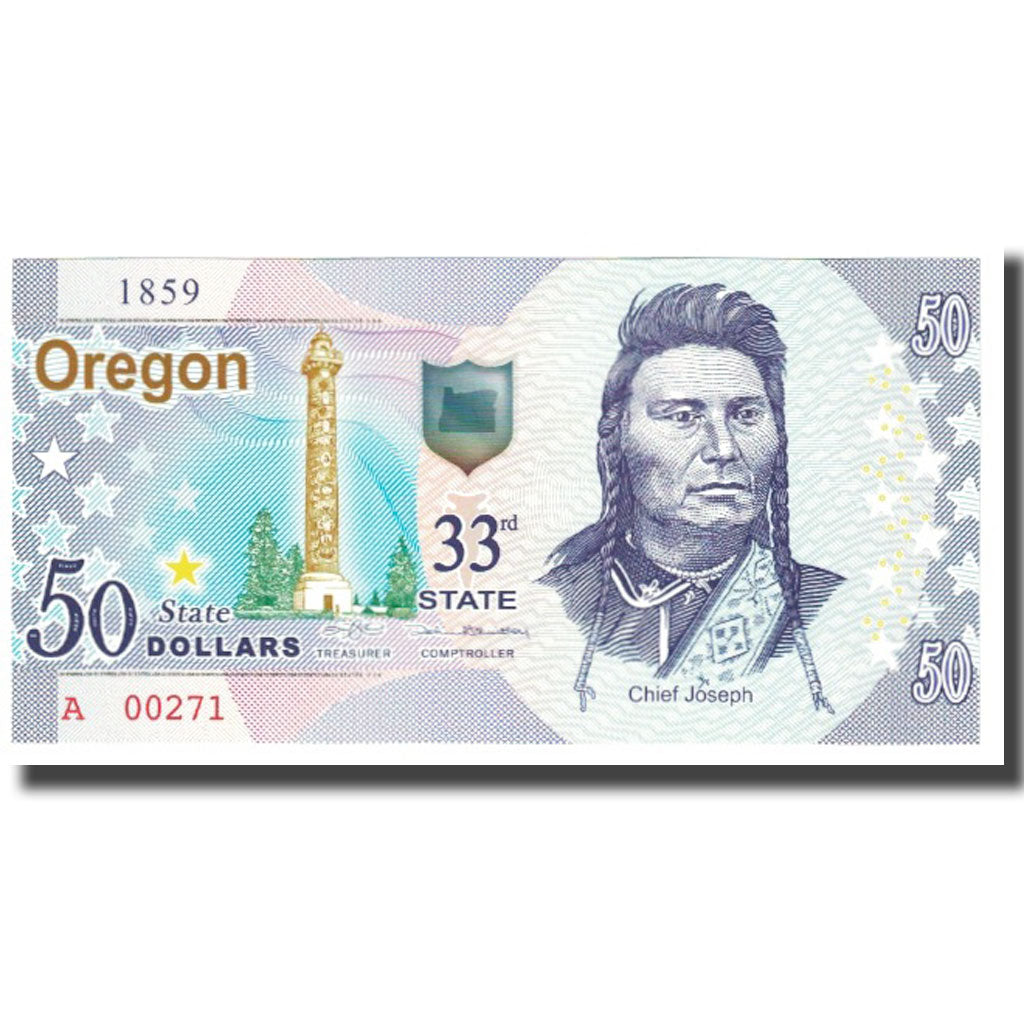 Banknote, United States, 50 Dollars, OREGON, UNC(65-70)